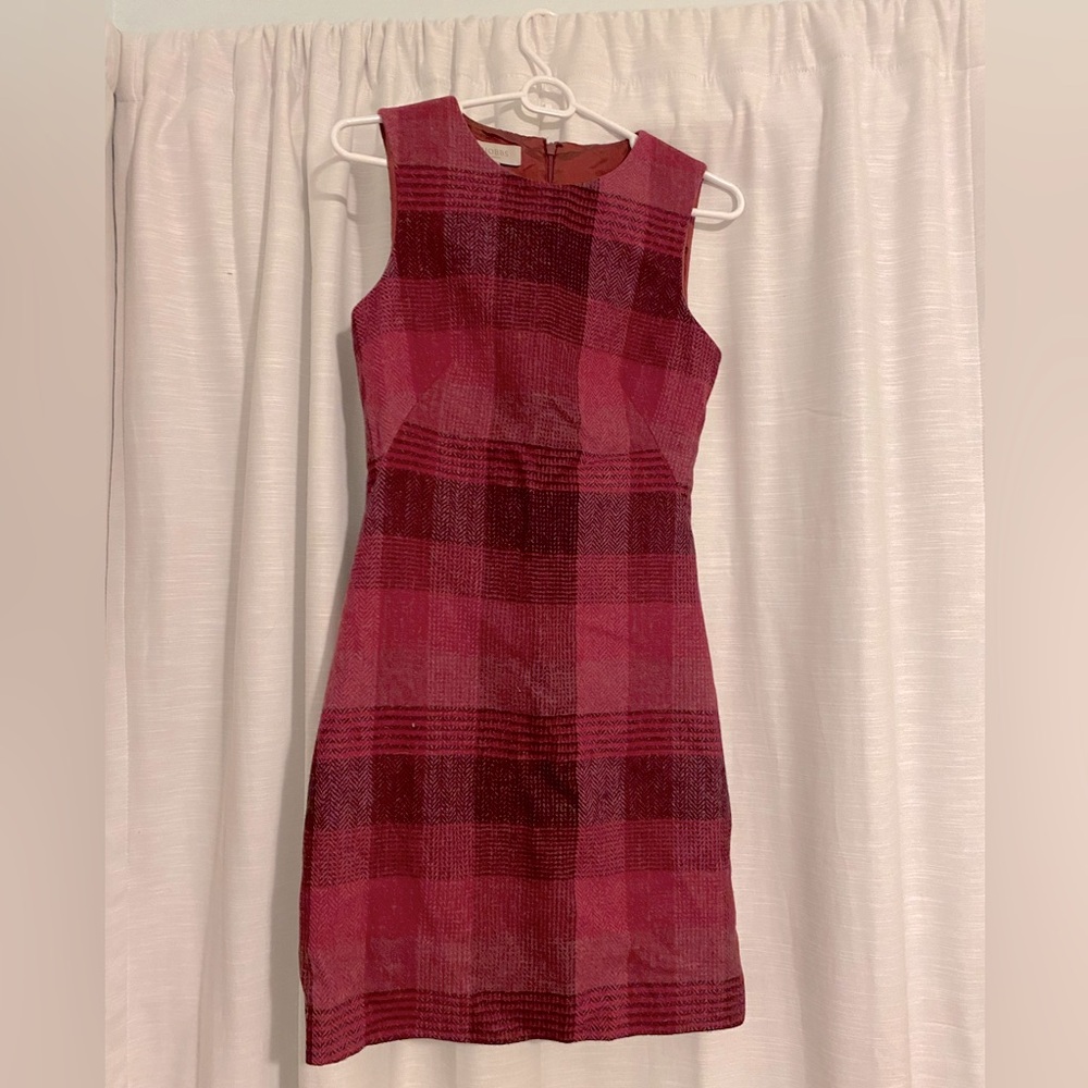 LIKE NEW Hobbs London Plaid Wool Dress (size 2)